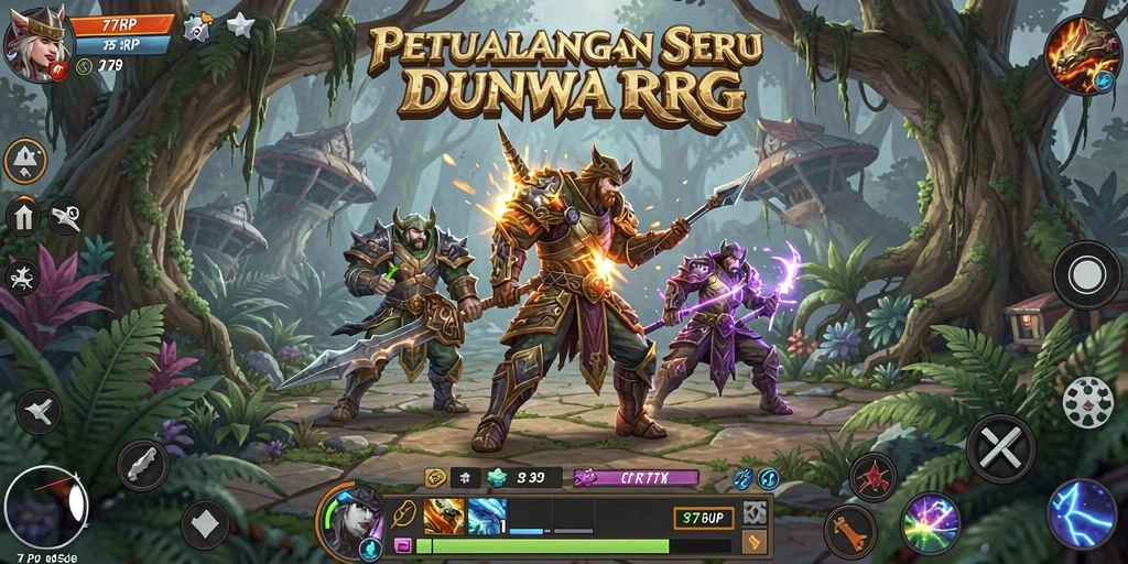 Tampilan gameplay RPG yang seru dan penuh tantangan.