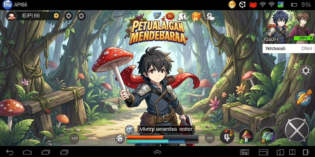 Gameplay seru API66 dengan karakter anime ikonik.