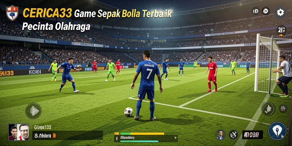 Tampilan permainan CERIA33 yang mendebarkan dalam pertandingan sepak bola.