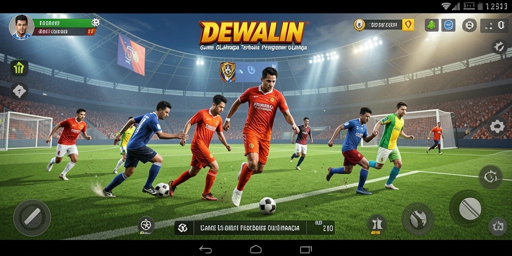 Tangkapan layar DEWALIN menampilkan aksi olahraga yang mendebarkan.