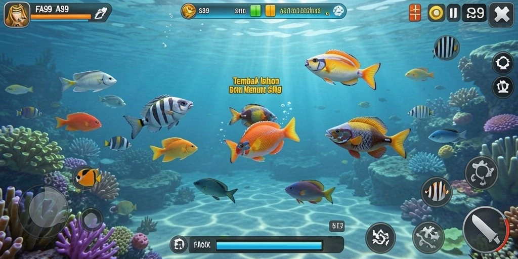Tampilan menarik dari gameplay Tembak Ikan di FA99.
