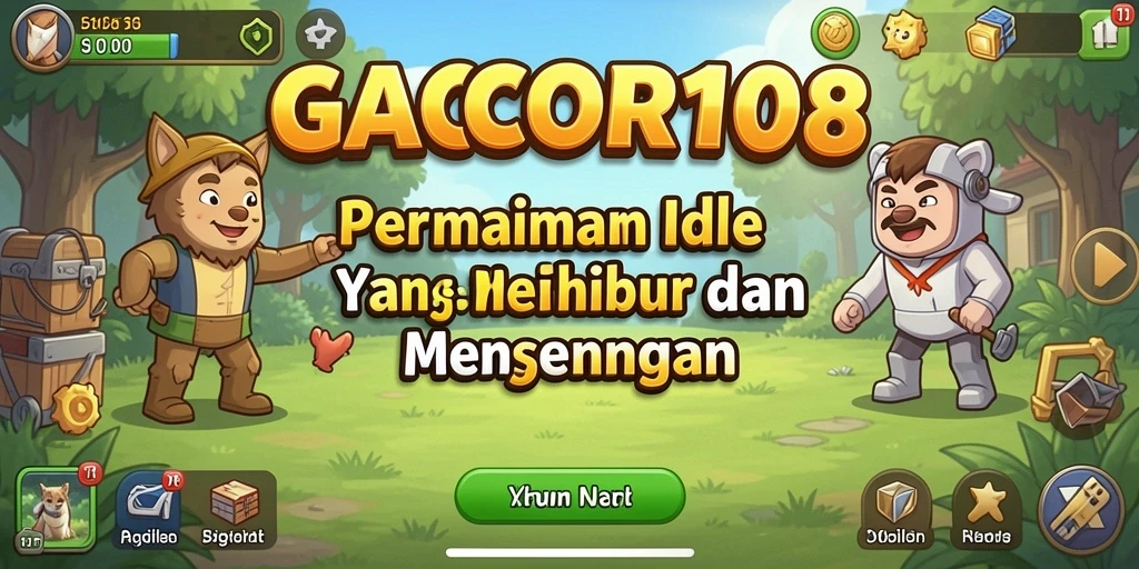 Tampilan gameplay GACOR108 dengan aksi Idle yang seru.