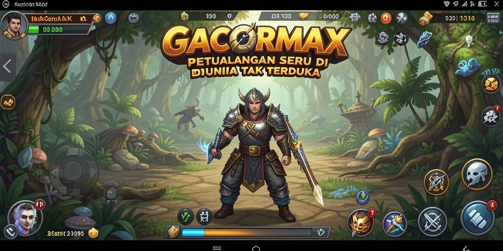Screenshot gameplay GACORMAX menampilkan aksi seru dalam petualangan menantang.