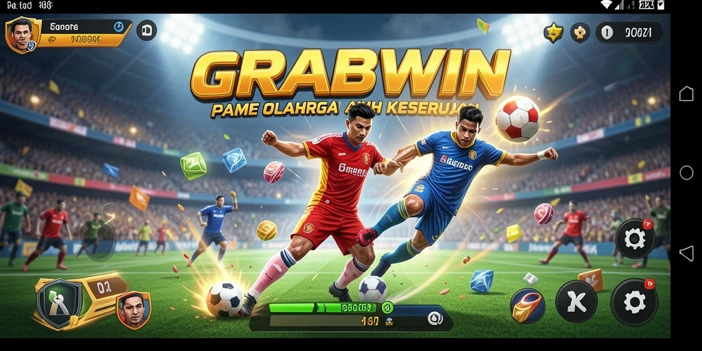Tampilan gameplay menarik dalam <strong>GRABWIN</strong> yang memukau dan seru.