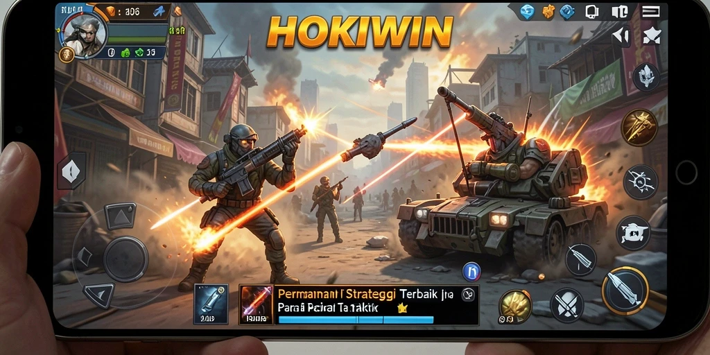 Screenshot HOKIWIN menampilkan aksi gameplay strategi yang mendebarkan.