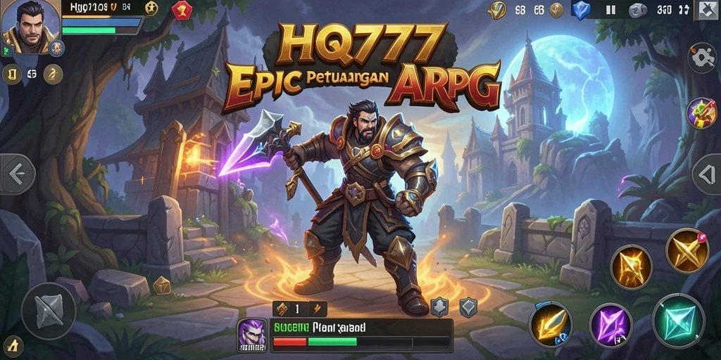 Tangkapan layar gameplay ARPG menampilkan aksi seru dan karakter yang kuat.