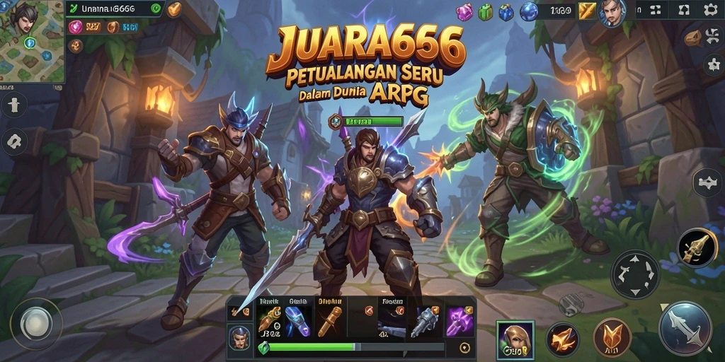 Screenshot gameplay JUARA666 menampilkan pertarungan seru di dunia ARPG.
