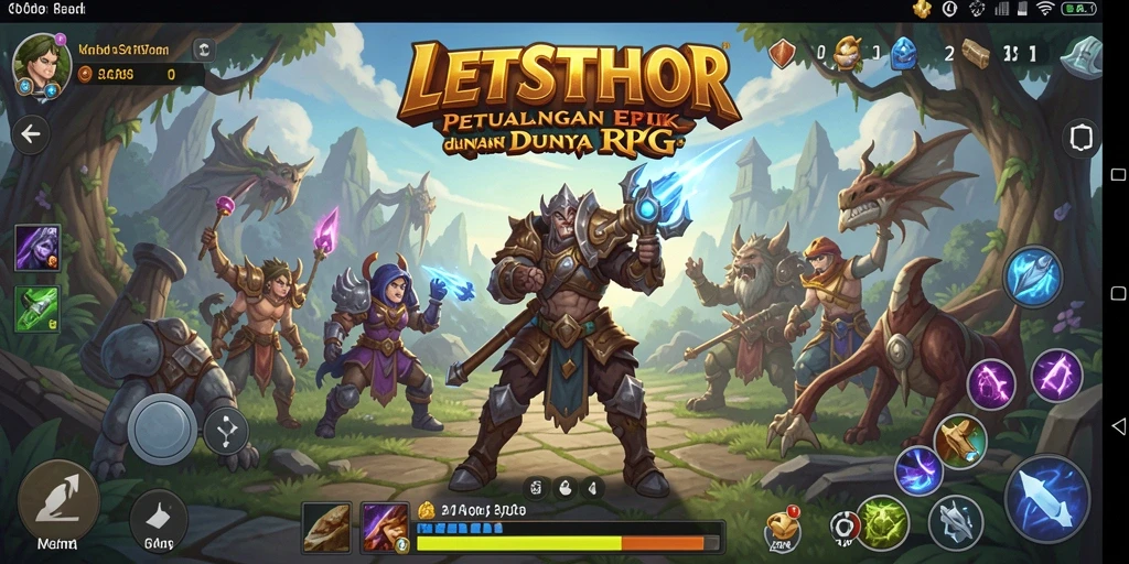 Tampilan gameplay LETSTHOR yang menegangkan dan menawan.