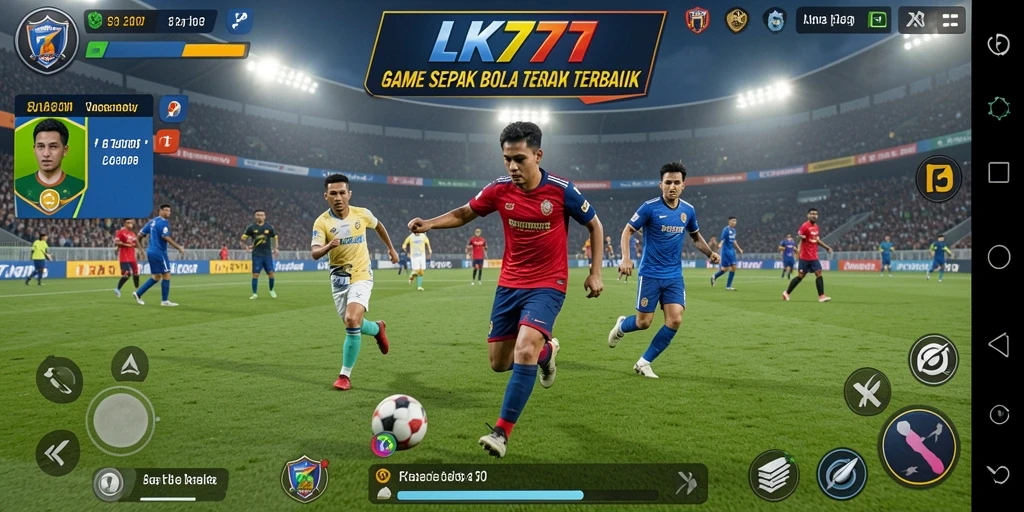 Tampilan gameplay <strong>LK777</strong> yang menarik dan menegangkan dalam pertandingan sepak bola.