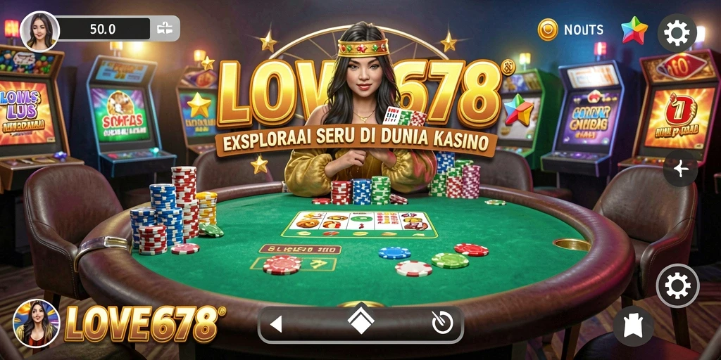 Screenshot gameplay LOVE678 yang menampilkan permainan Kasino yang menarik.