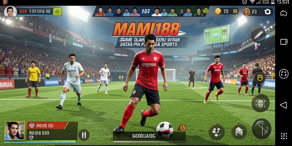 Tampilan gameplay utama MAMI188 dengan aksi olahraga seru.