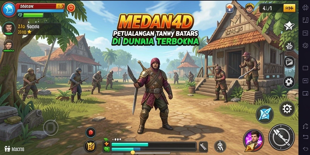 Tampilan menakjubkan dari gameplay Open World di MEDAN4D.