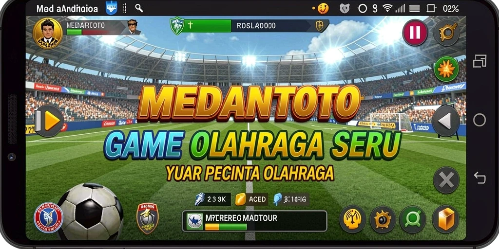 Tampilan gameplay seru dalam MEDANTOTO dengan aksi olahraga yang menegangkan.