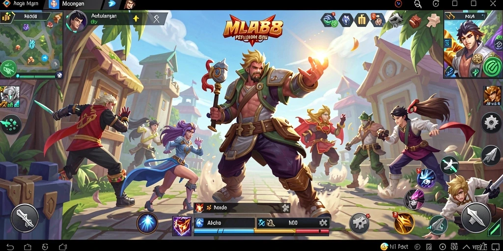 Tampilan gameplay seru dari MLBB8 dengan tantangan arcade yang menarik.