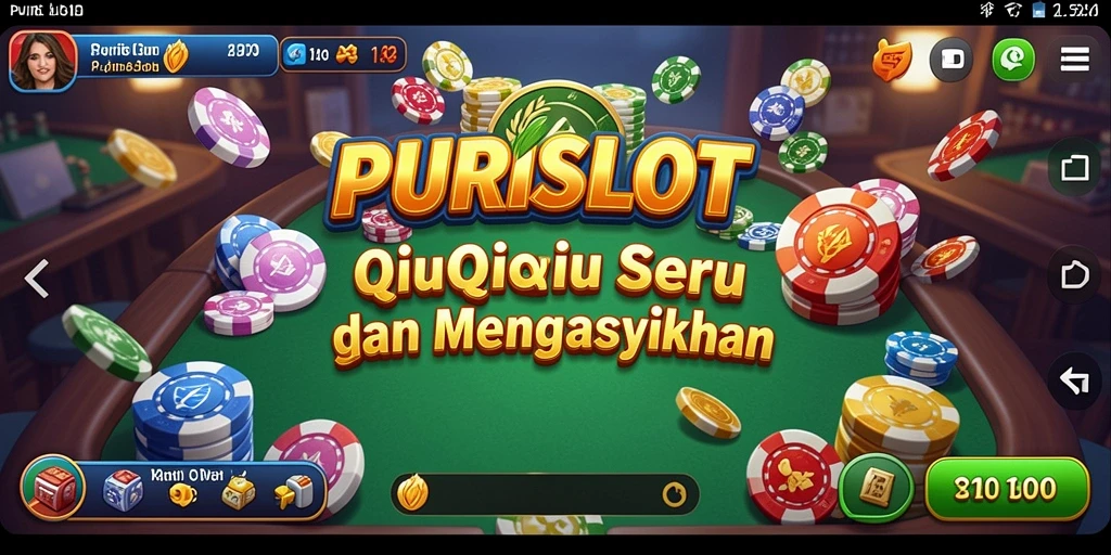 Tampilan gameplay seru dalam aplikasi PURISLOT QiuQiu.