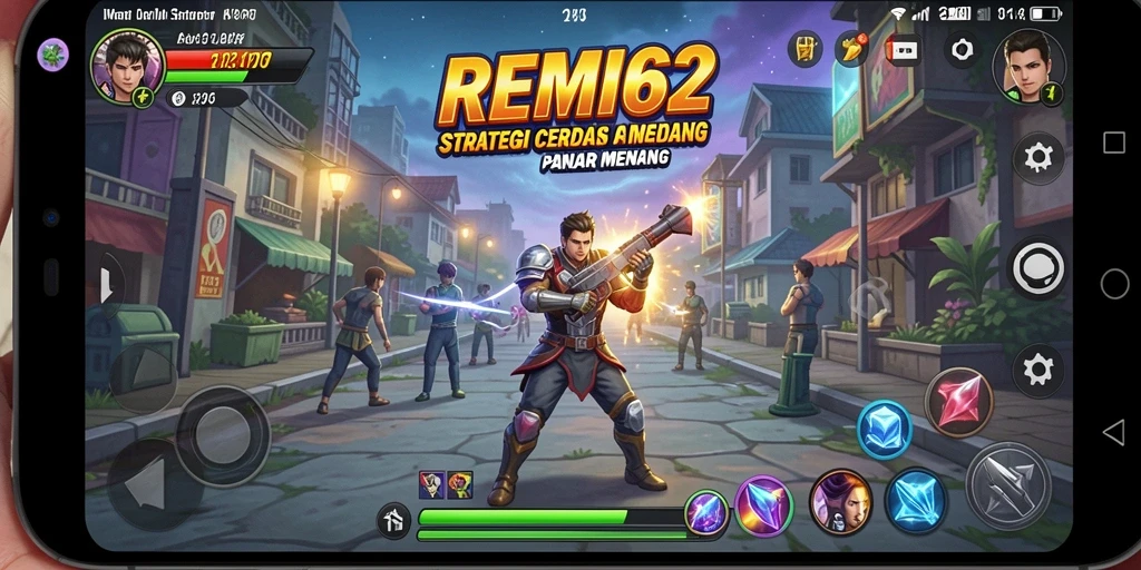 Tangkapan layar menunjukkan aksi mendebarkan dalam gameplay REMI62.