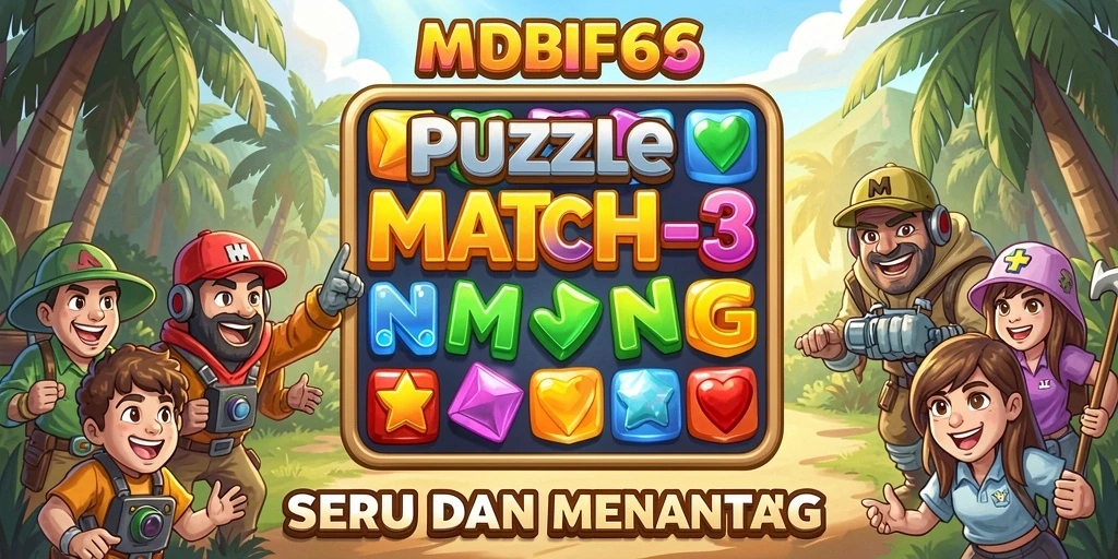 Screenshot gameplay RP66 menampilkan aksi mencocokkan permata yang seru.