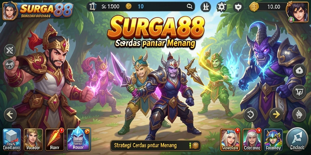 Gameplay seru dan strategi mendalam dalam SURGA88.
