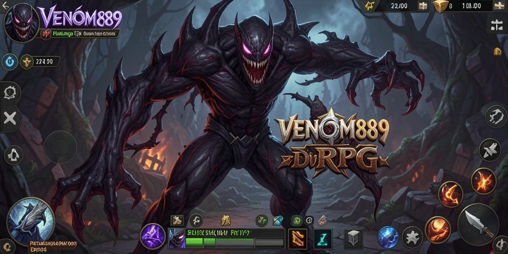 Screenshot gameplay <strong>VENOM889</strong> menampilkan aksi seru dalam petualangan RPG.