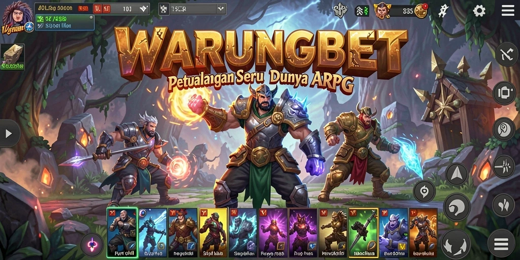 Tampilan menarik dari gameplay ARPG di WARUNGBET.