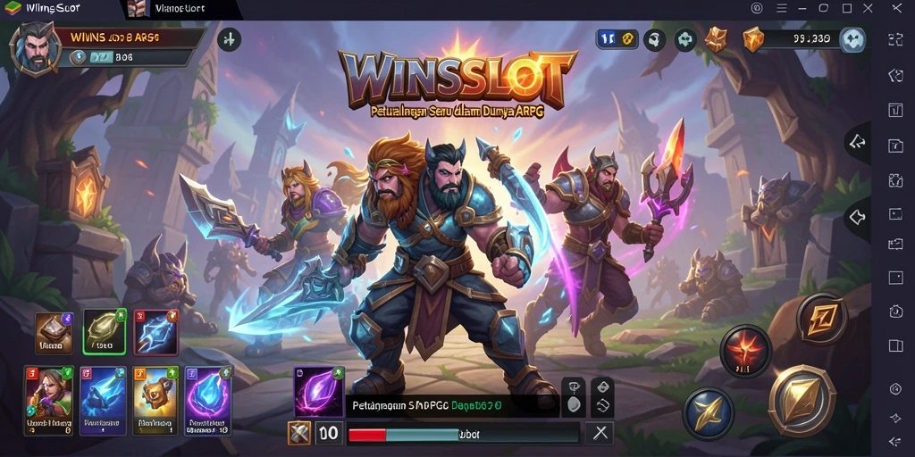 Tangkapan layar gameplay <strong>WINSLOT</strong> dengan aksi seru karakter ARPG.
